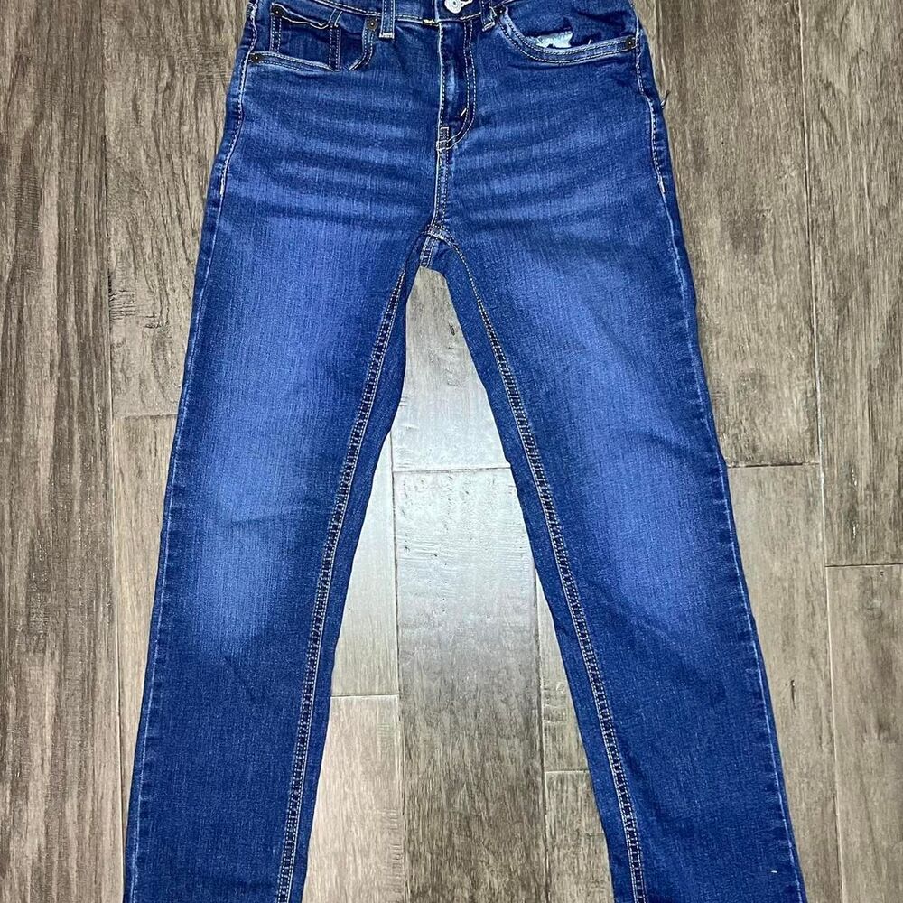 Levi-s Men's Blue and Navy Jeans